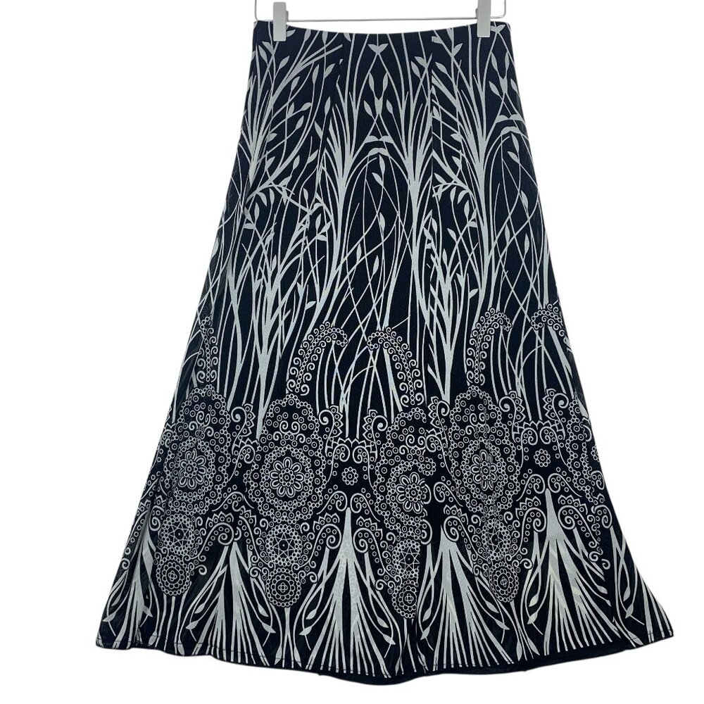 PERWINKLE black and white pattern skirt A-Line size small